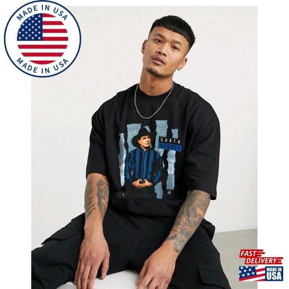 Retro Garth Brooks Country Music Shirt Concert World Tour  Unisex